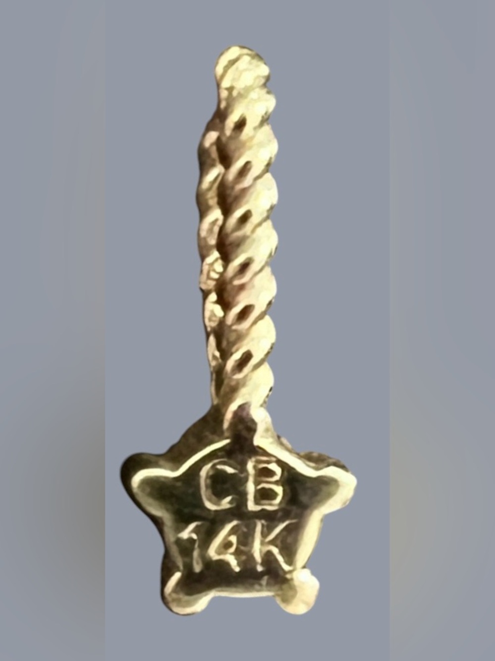 Catbird Little Star Birthstone Charm In Garnet - Picture 2 of 2